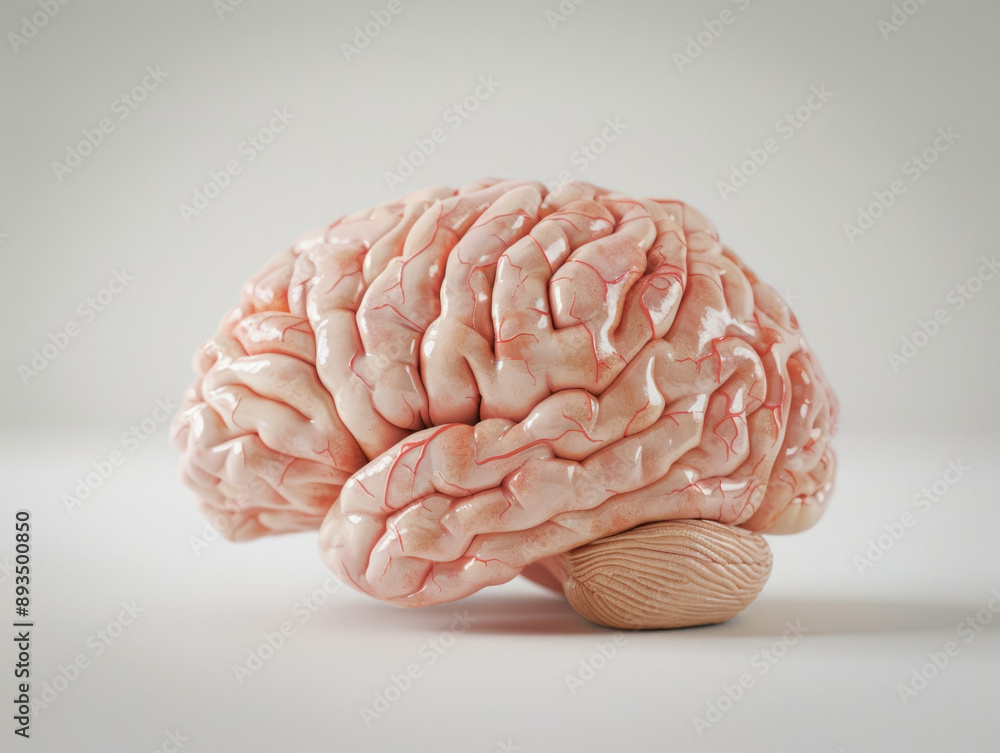Brain front view photo Brain front view photo