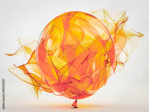 Deflated balloon