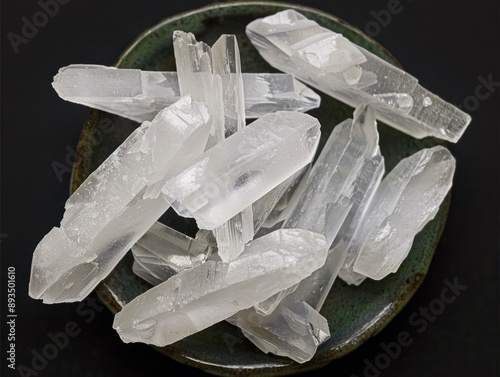 Alum white crystals photo