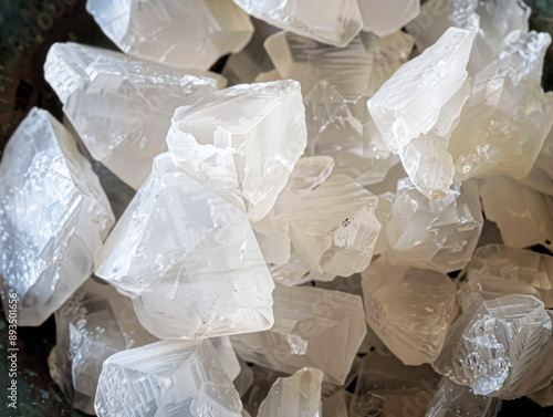 Alum white crystals