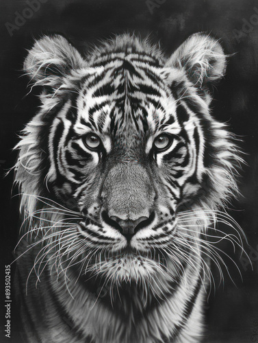 Tiger front view