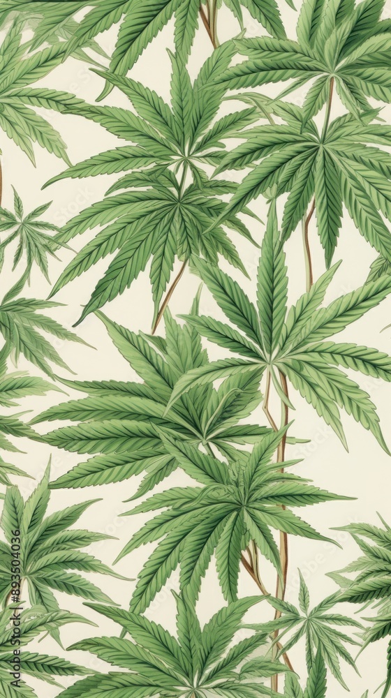 Cannabis buds pattern plant herbs. Cannabis buds pattern plant herbs.