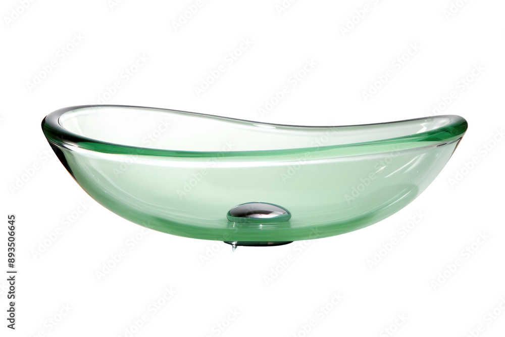 vessel bathroom sink made of sleek, polished glass or stone. Isolated on white background. vessel bathroom sink made of sleek, polished glass or stone. Isolated on white background.