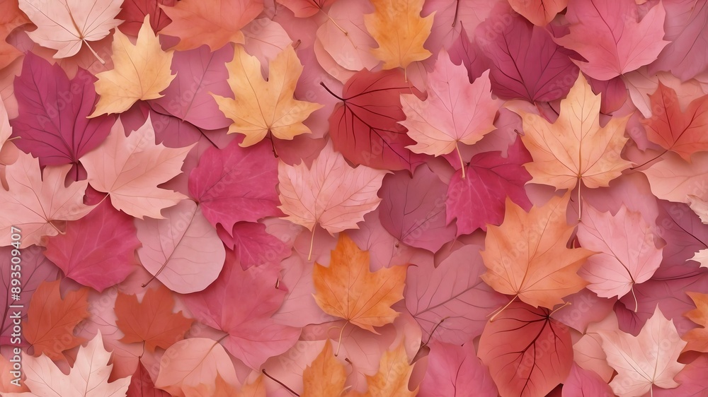 pink autumn leaves abstract background design pink autumn leaves abstract background design