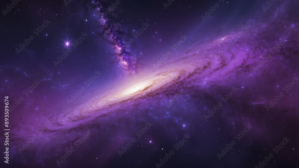 Fototapeta premium purple starfield galaxy abstract background design