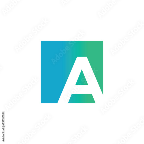 Letter A logo design vector with universal form and creative idea