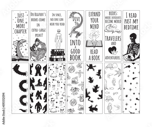 Bookmark Bundle, Bookmark, Bookmark Laser Cut, Laser Cut Files, Bookmark Quote, Printable bookmark, Bookmark label tags, Bookmark printable, bookmark clipart, Books, Bookmark Template, Retro book, Rea