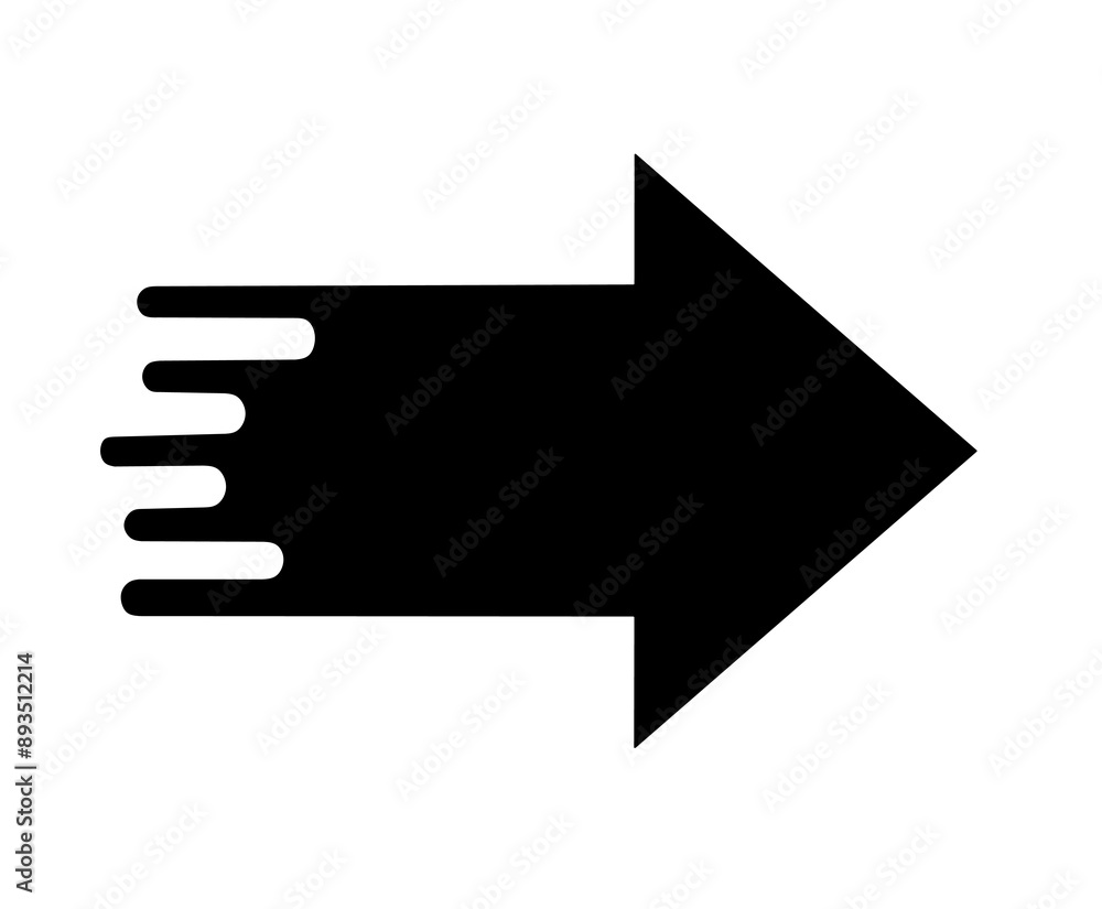 express arrow icon vector on white background
