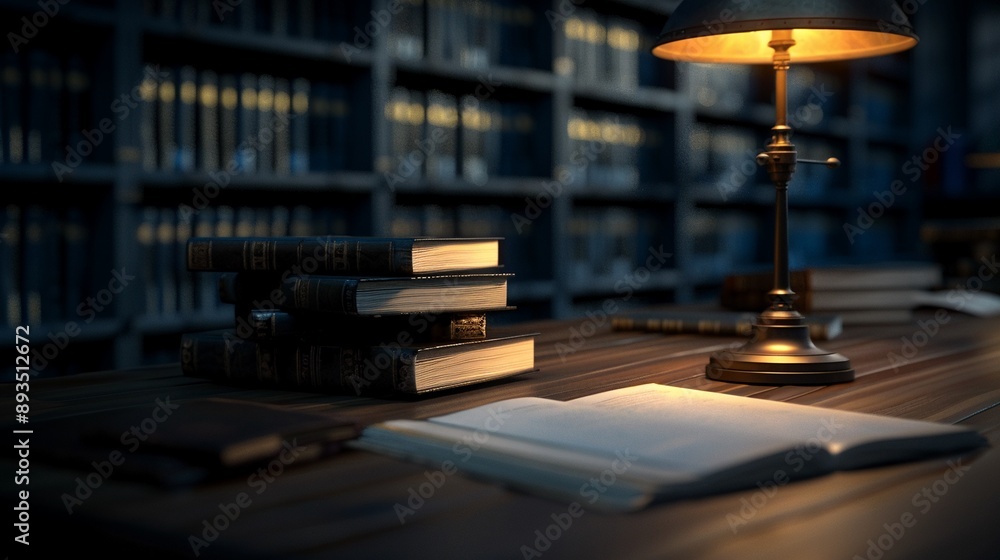 Obraz premium An old repository with historians carefully restoring historical documents, ambient light, photorealistic, rich textures, historical tradition preservation