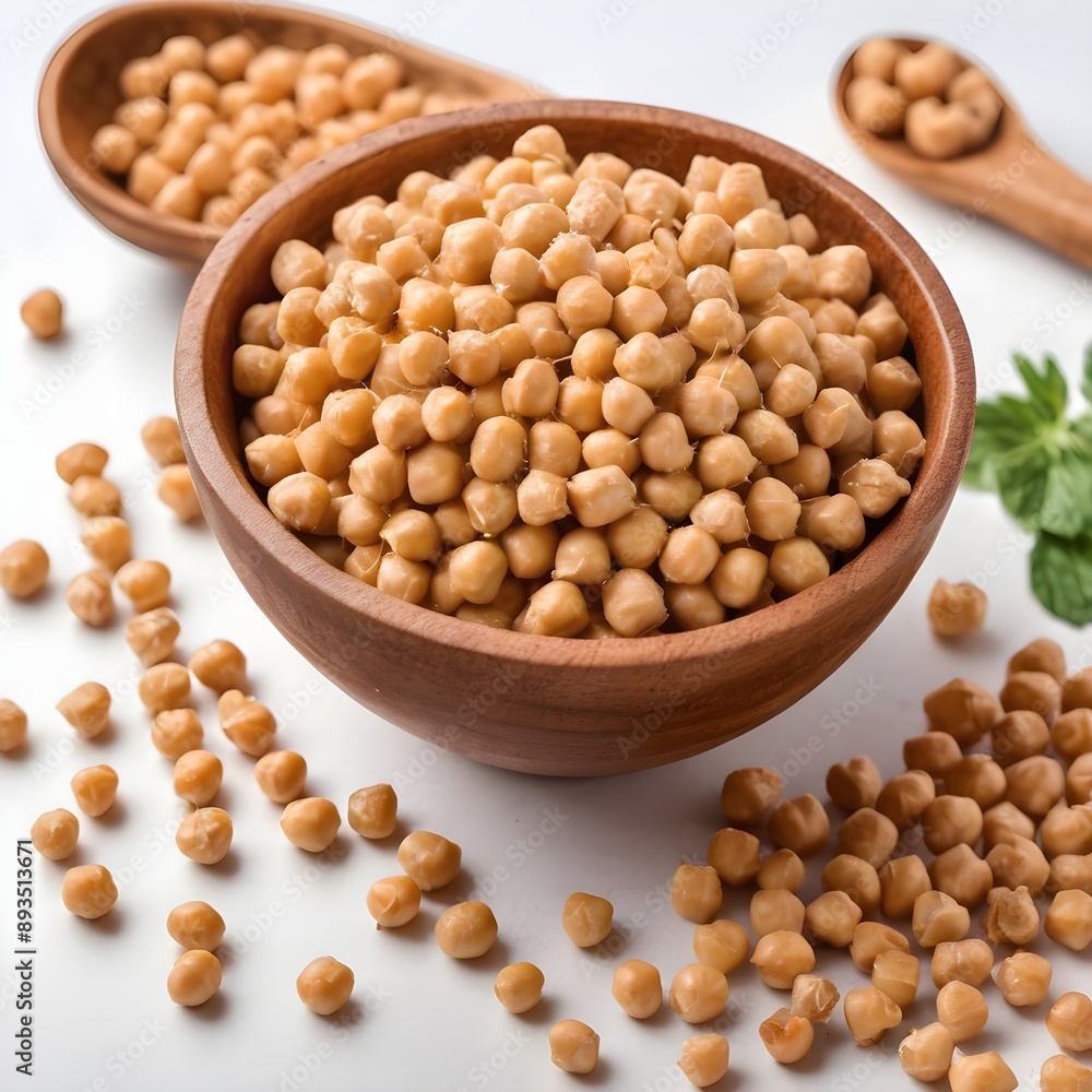 isolated chickpeas bowl isolated chickpeas bowl
