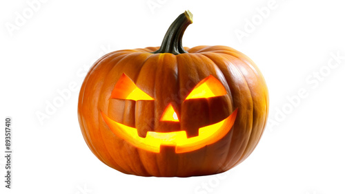 halloween pumpkin isolated on white
