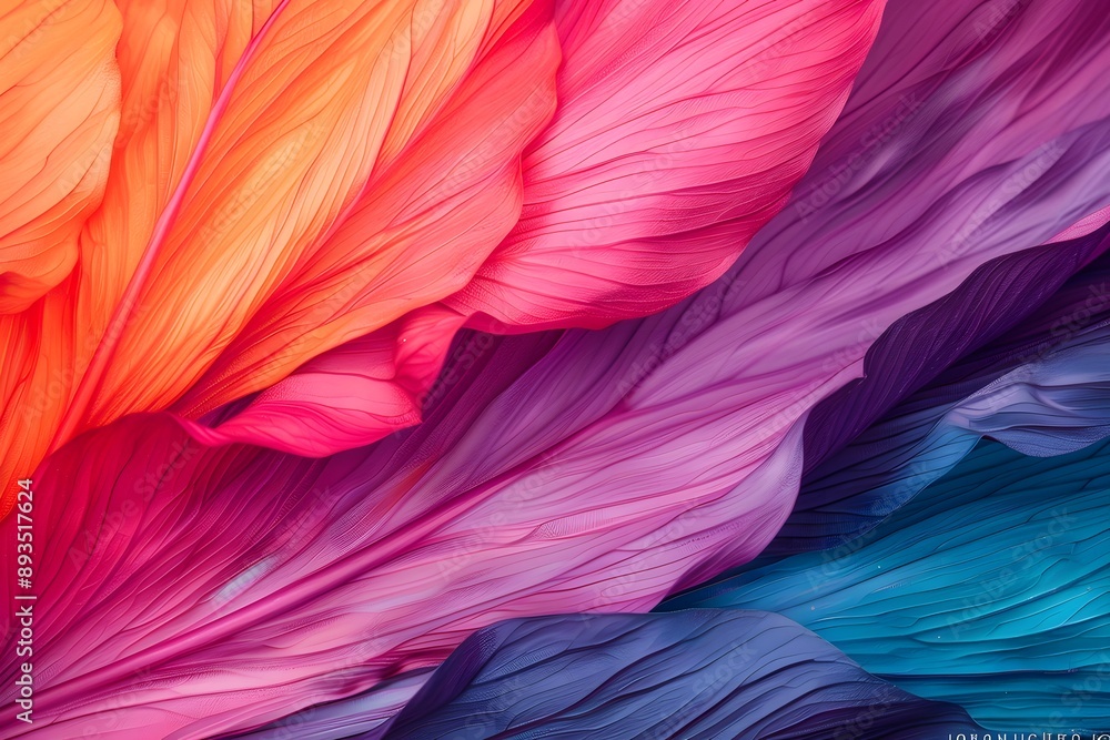 Obraz premium A colorful flower with pink, orange, and yellow petals