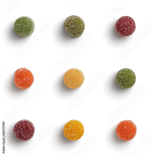Photos Colorful Fruit Flavored Gummy Jelly Tots Treats
