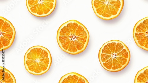 Seamless repetitive background pattern of orange fruit slice