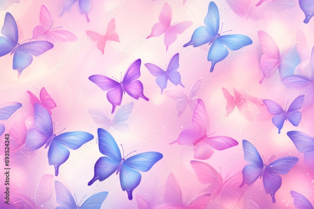 Fototapeta premium Butterfly background pattern backgrounds purple.