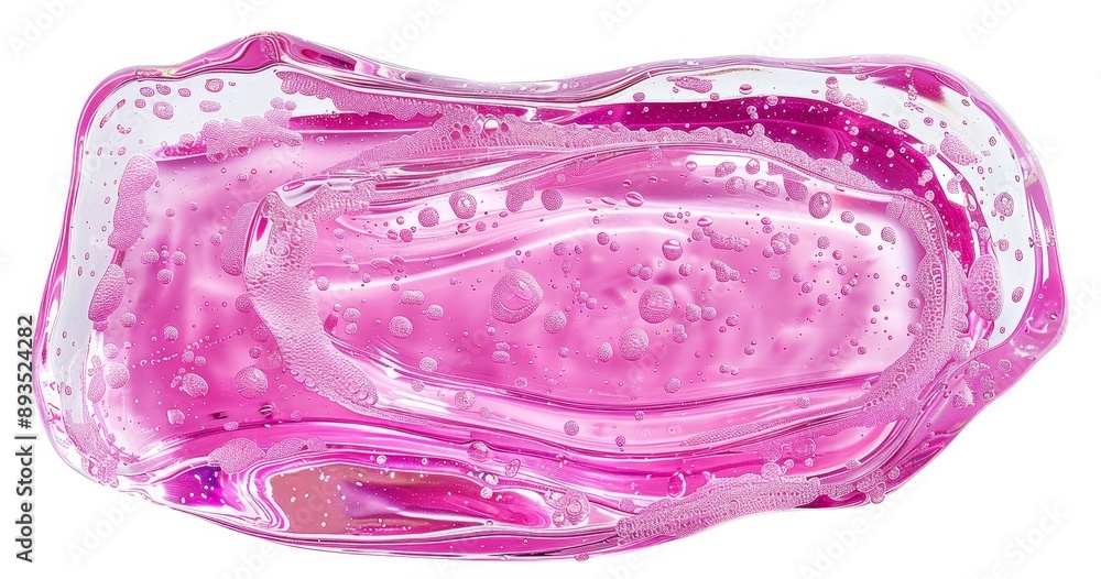 Isolated pink cosmetic cream on white, clipped path Isolated pink cosmetic cream on white, clipped path