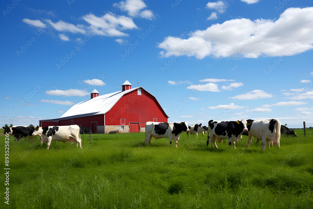 Peaceful Life of the Dairy Cows: Capturing a Day in a Bustling Dairy Farm