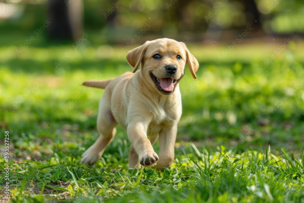 Dog Park. Happy Puppy Playing in Nature Park with Adorable Expressions Dog Park. Happy Puppy Playing in Nature Park with Adorable Expressions