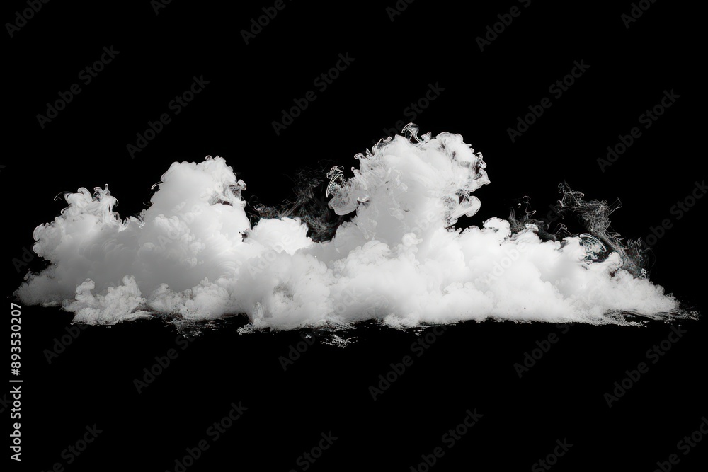 Dense white smoke cloud formation Dense white smoke cloud formation