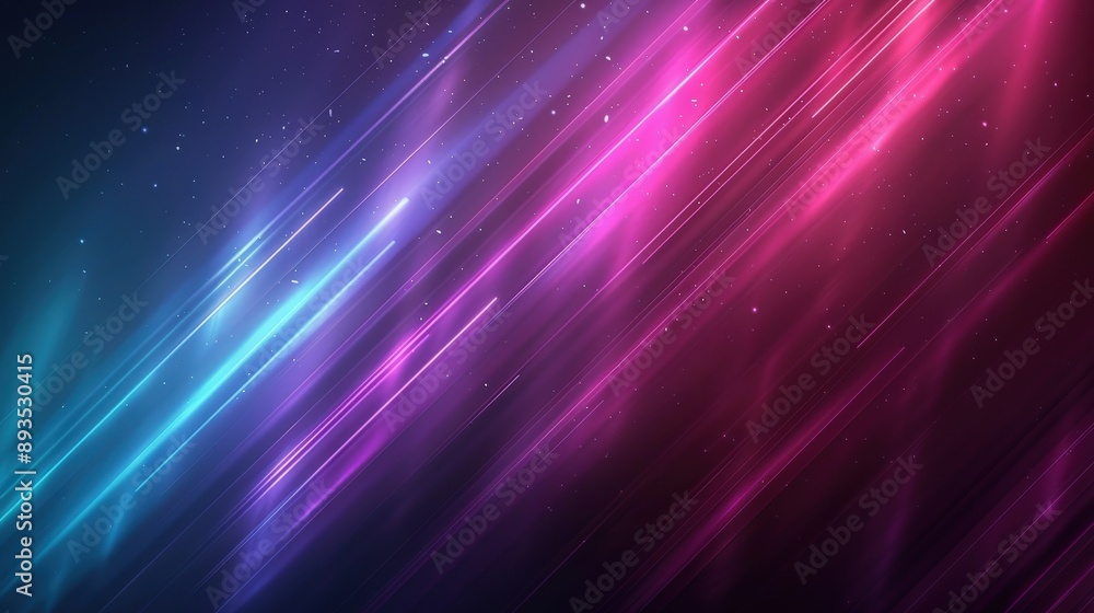 Fototapeta premium Abstract Background with Glowing Lines