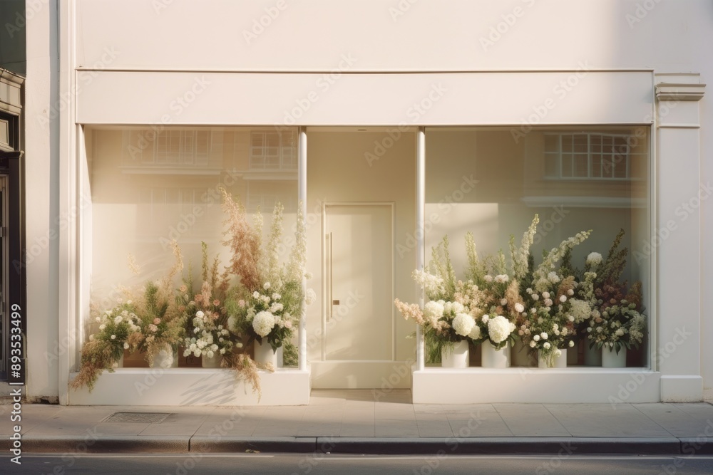 Fototapeta premium A florist shop flower plant white.