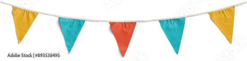 Multicolor Triangular Bunting Party Decoration