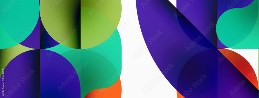 Minimal round shapes geometric abstract background. Circle design. Trendy techno business template for wallpaper, banner, background or landing Minimal round shapes geometric abstract background. Circle design. Trendy techno business template for wallpaper, banner, background or landing