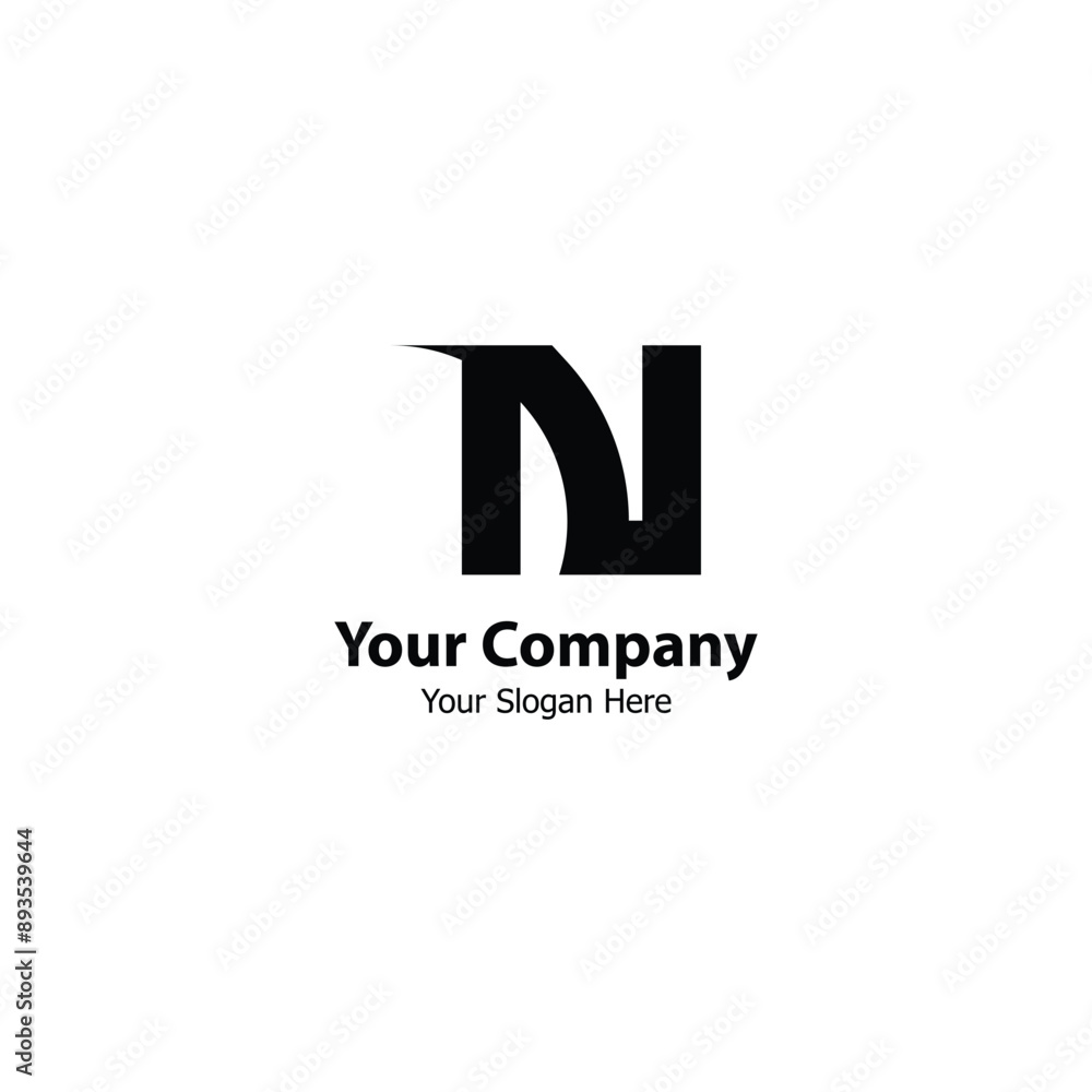 a logo with the letter n in an alphabetical abstract style. a logo with the letter n in an alphabetical abstract style.