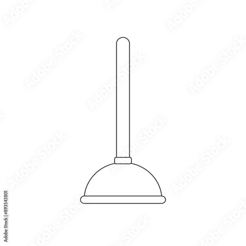 Plunger icon, vector illustration. Flat design style. vector plunger icon illustration isolated on white, plunger icon plunger icons graphic design vector symbols