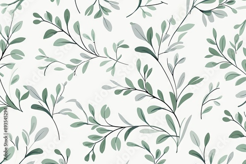 Wallpaper Mural Pattern backgrounds branch plant. Torontodigital.ca