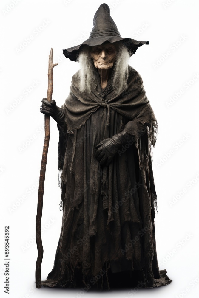 Fototapeta premium Older witch portrait costume adult.
