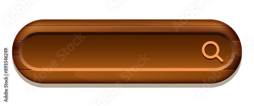 Search field. Wooden field for entering search terms. Vector clipart.