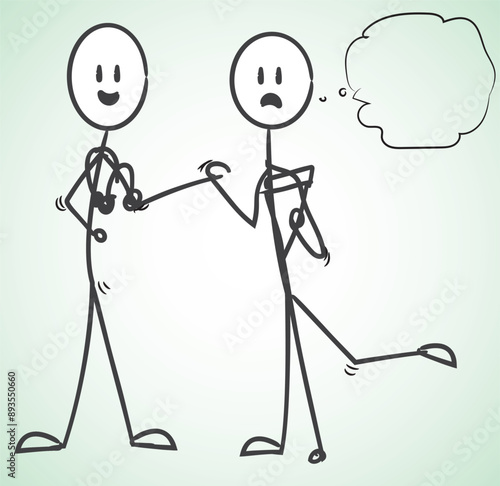 feet fracture stickman help doctor