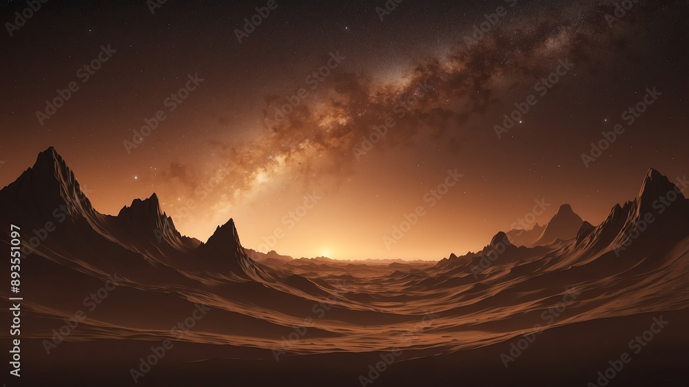 Naklejka premium brown night sky abstract background design