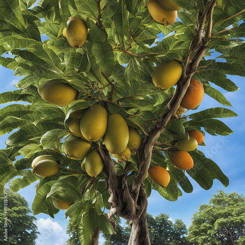 apricots on a tree
