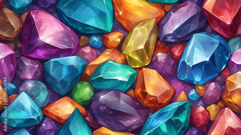 rainbow gemstone texture abstract background design