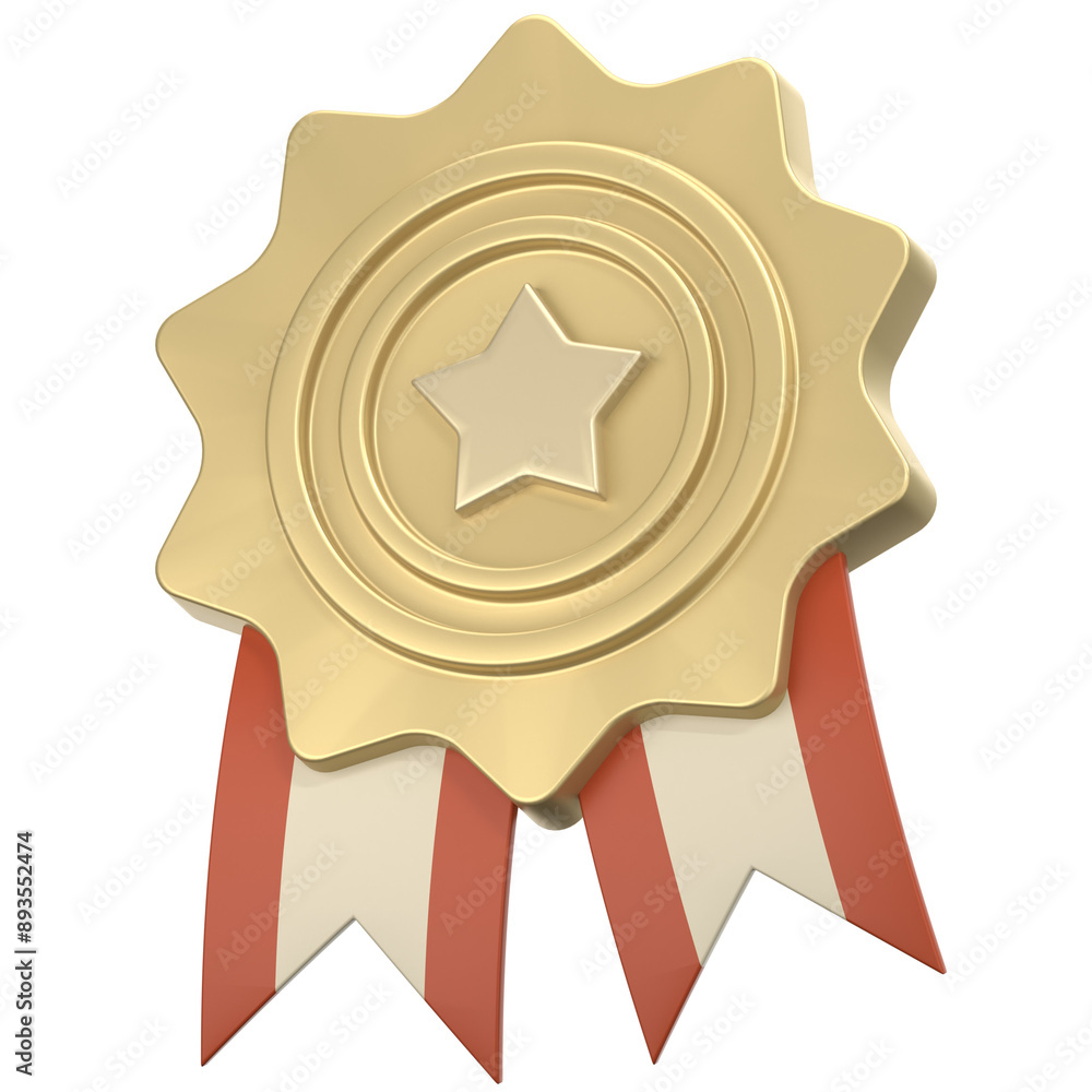gold medal 3D Icon Illustration. Low Poly Style gold medal 3D Icon Illustration. Low Poly Style