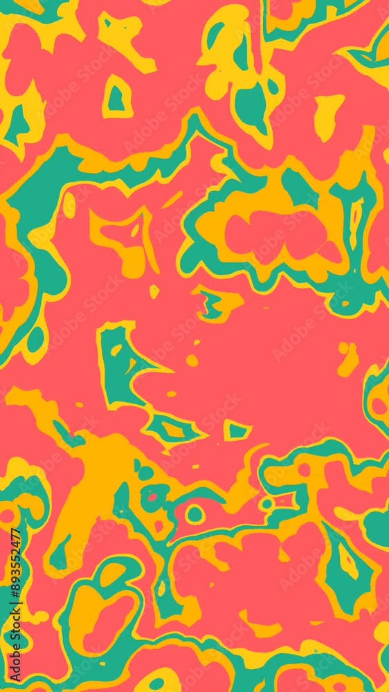 Abstract Swirls in Bold and Bright Tones: Seamless floral pattern for an abstract digital artwork featuring swirling patterns in shades of Bold and Bright Color Palette animation Abstract Swirls in Bold and Bright Tones: Seamless floral pattern for an abstract digital artwork featuring swirling patterns in shades of Bold and Bright Color Palette animation
