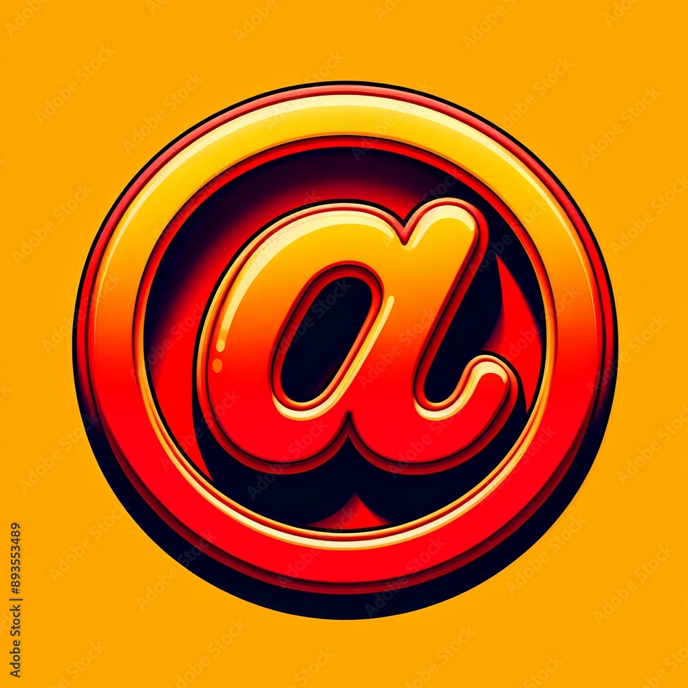 Obraz premium @ sign