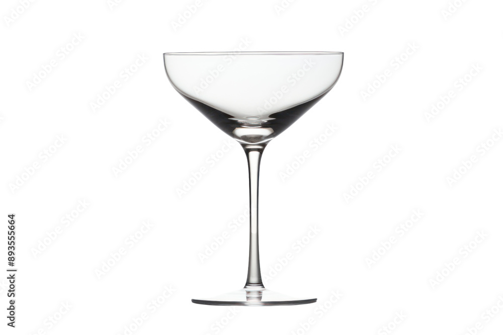 minimalist, elegant glass with a delicate stem and a thin rim, crafted from clear, high-quality glass. Isolated on a white background. minimalist, elegant glass with a delicate stem and a thin rim, crafted from clear, high-quality glass. Isolated on a white background.