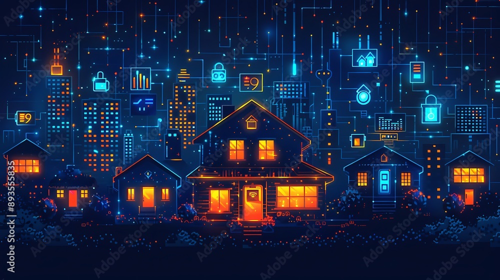 Obraz premium Modern Smart Home Technology