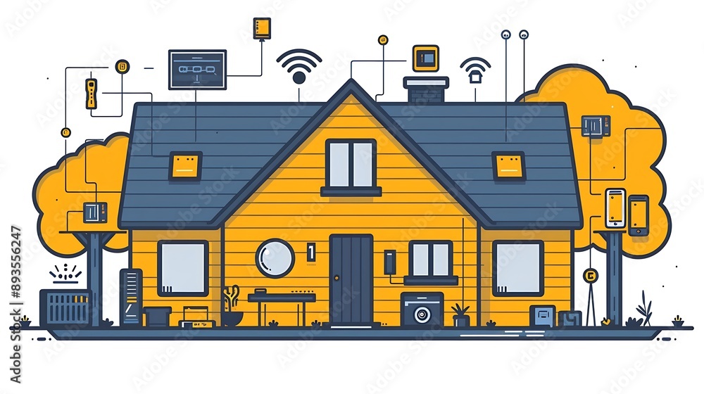 Fototapeta premium Modern Smart Home Technology