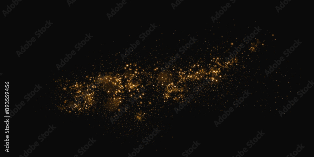Sparks of dust and golden stars shine with special light. Vector sparks on transparent light background. Christmas light effect. Sparkling particles of magic dust. Sparks of dust and golden stars shine with special light. Vector sparks on transparent light background. Christmas light effect. Sparkling particles of magic dust.