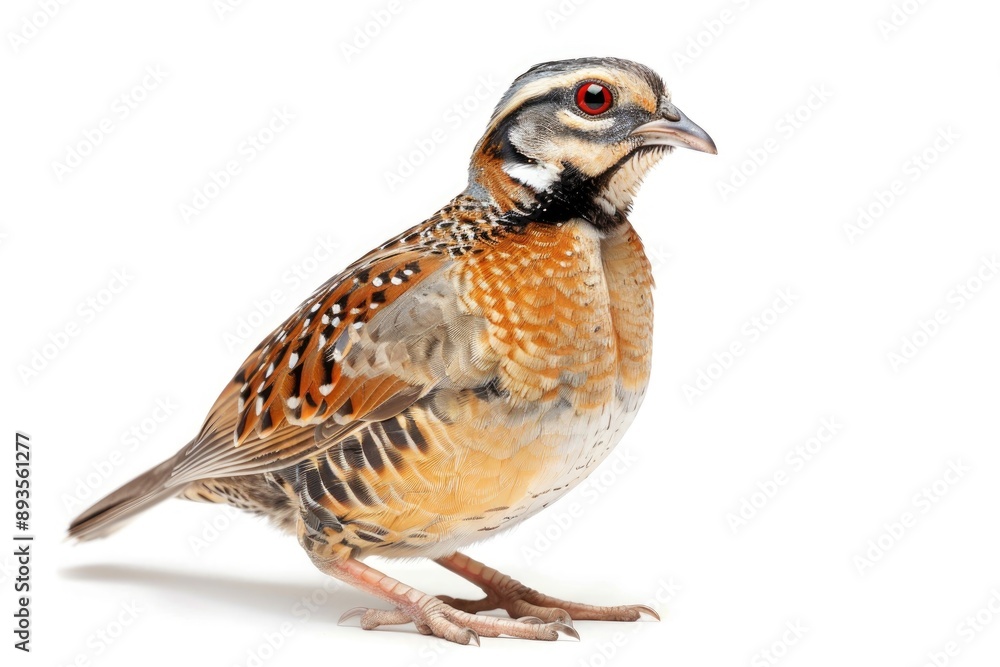 quail bird on white background quail bird on white background