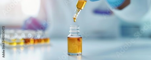 Wallpaper Mural Cosmetic chemist developing a new oil blend, Oil lab cosmetic, Innovation in beauty products Torontodigital.ca