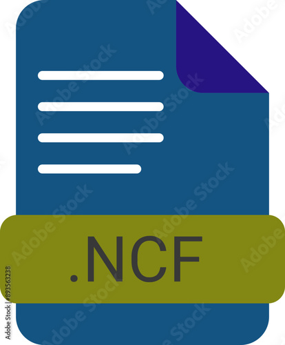 NCF  File extension icon with symbol