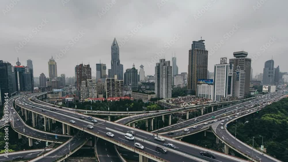 Road Intersection / Shanghai, China 4K Road Intersection / Shanghai, China 4K