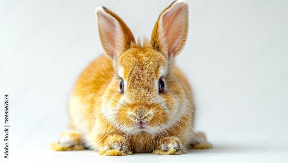 Obraz premium Adorable Orange Rabbit Portrait