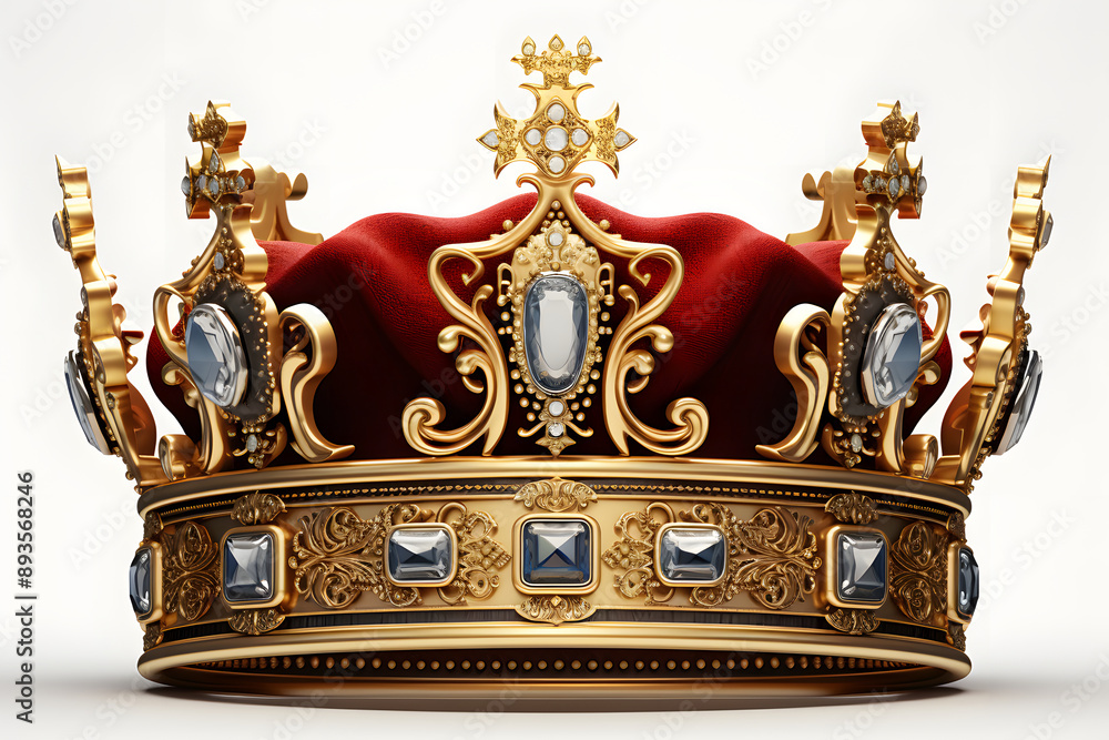 Golden king crown AI generative Golden king crown AI generative