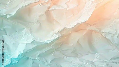 Wallpaper Mural Chic wallpaper with white paper texture teal and peach gradients and glowing particles Torontodigital.ca